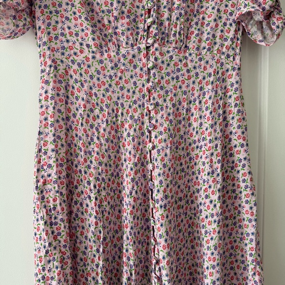 Ghost London Pink Midi Dress with Sophisticated Charm - Picture 2 of 5